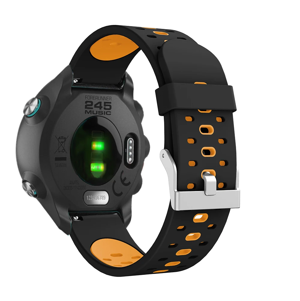 Correa de silicona suave para reloj Garmin Vivoactive 3, para Forerunner 245 245M 645, 20mm