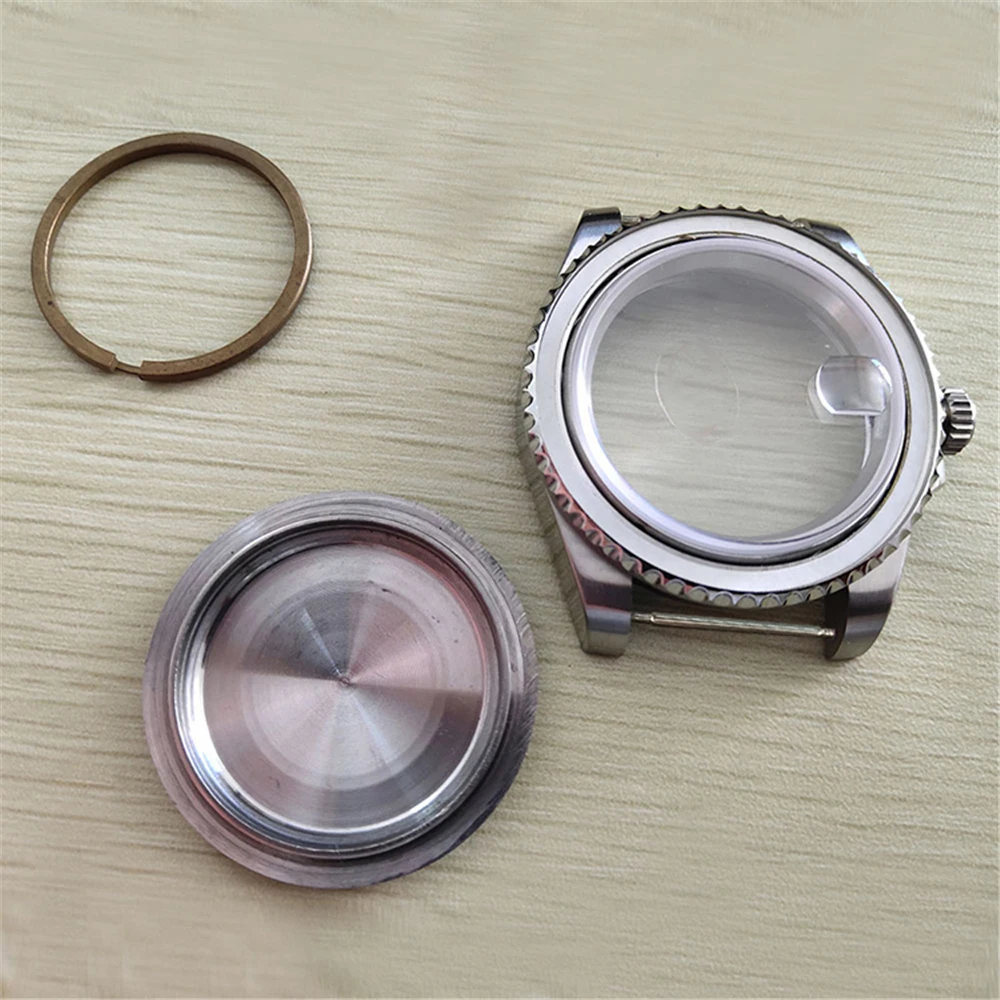 Carcasa trasera de reloj de 40MM, carcasa con bisel para ETA 2836, Mingzhu 2813, 3804, Mingzhu 2813, 3804, accesorios de movimiento de reloj