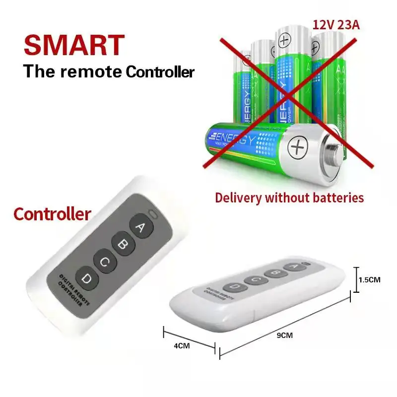 UBARO 433RF Wireless Remote Control Touch Switch Glass Panel Wall Light Interruptor Electrical Sensor Power Home Button 220V 10A