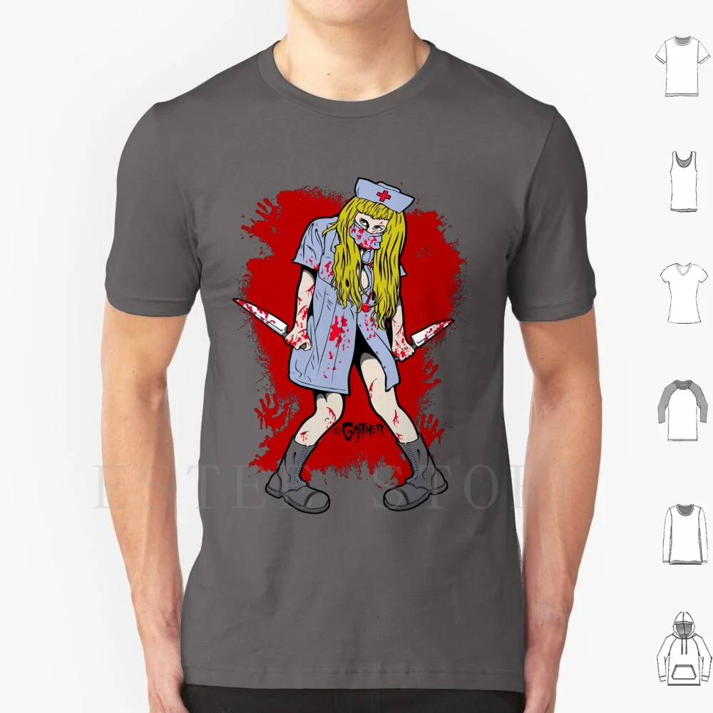 Boody Mary 2020 V T Shirt DIY Big Size 100% Cotton Bloody Mary Nurse Knife Blade Knives Blood Murder Kill Killing