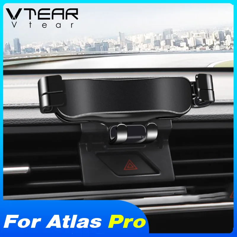 Vtear Car Phone Holder Air Outlet Navigation Screen Mount Bracket Interior Accessory For Geely Atlas Pro Azkarra Belgee X70 2023