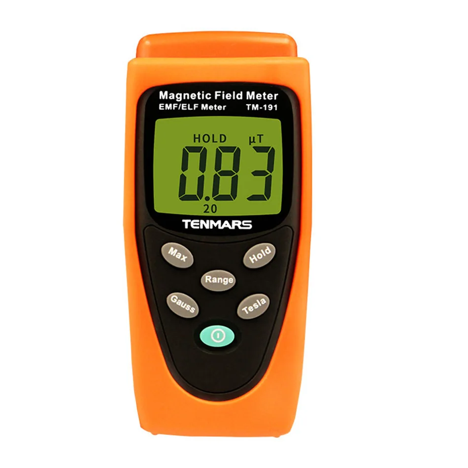 TM-191 Electromagnetic Wave Tester Gaussian Counter Magnetic Field Meter EMF 30 to 300 Hz Measuring Extremely Low Frequency