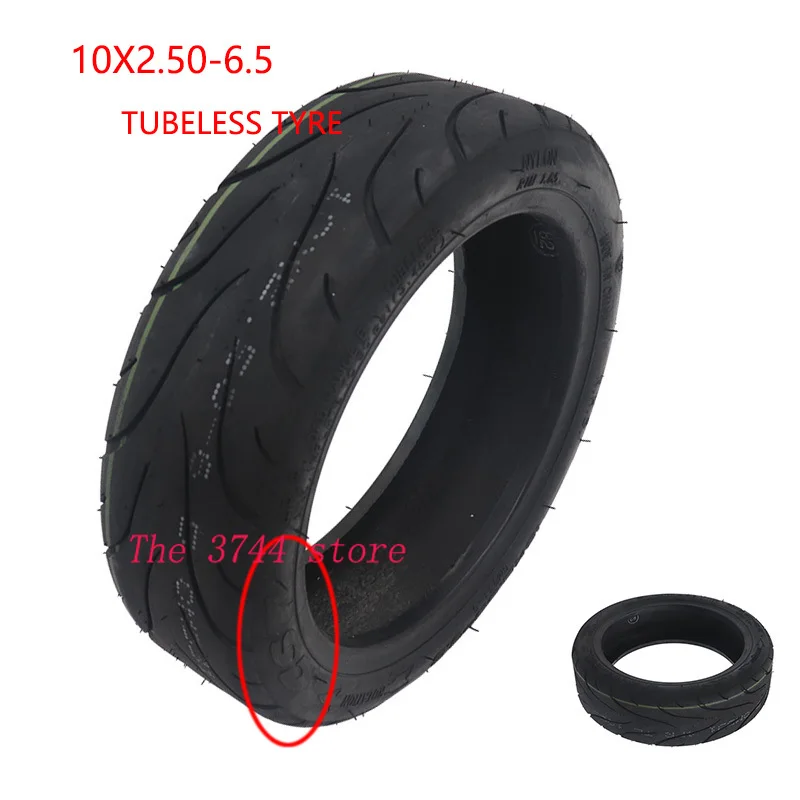 

10x2.50-6.5 Tubeless Tire 10*2.50-6.5 Thickening Tyre for 10 Inch Electric Scooter Balance Car Wheel Accessories