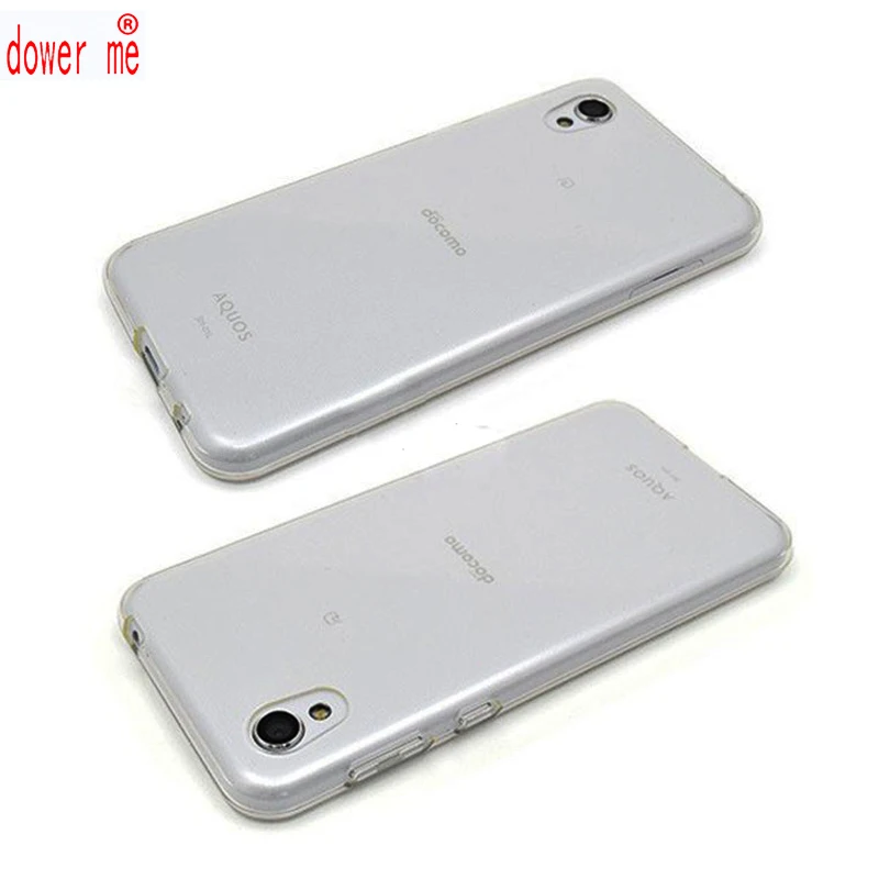 dower me In Stock ! For Sharp AQUOS sense2 SHV43 Smart phone Protective Soft TPU Case Cover Black