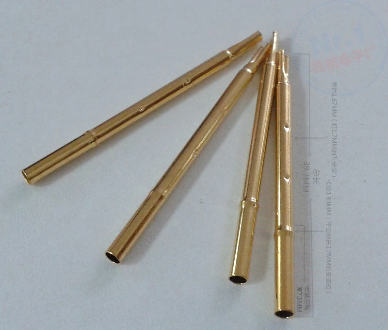 100Pcs100MIL sede dell'ago R100-4S filo di saldatura manicotto dell'ago sonda di prova manica dell'ago 1.7MM manicotto dell'ago del filo di saldatura