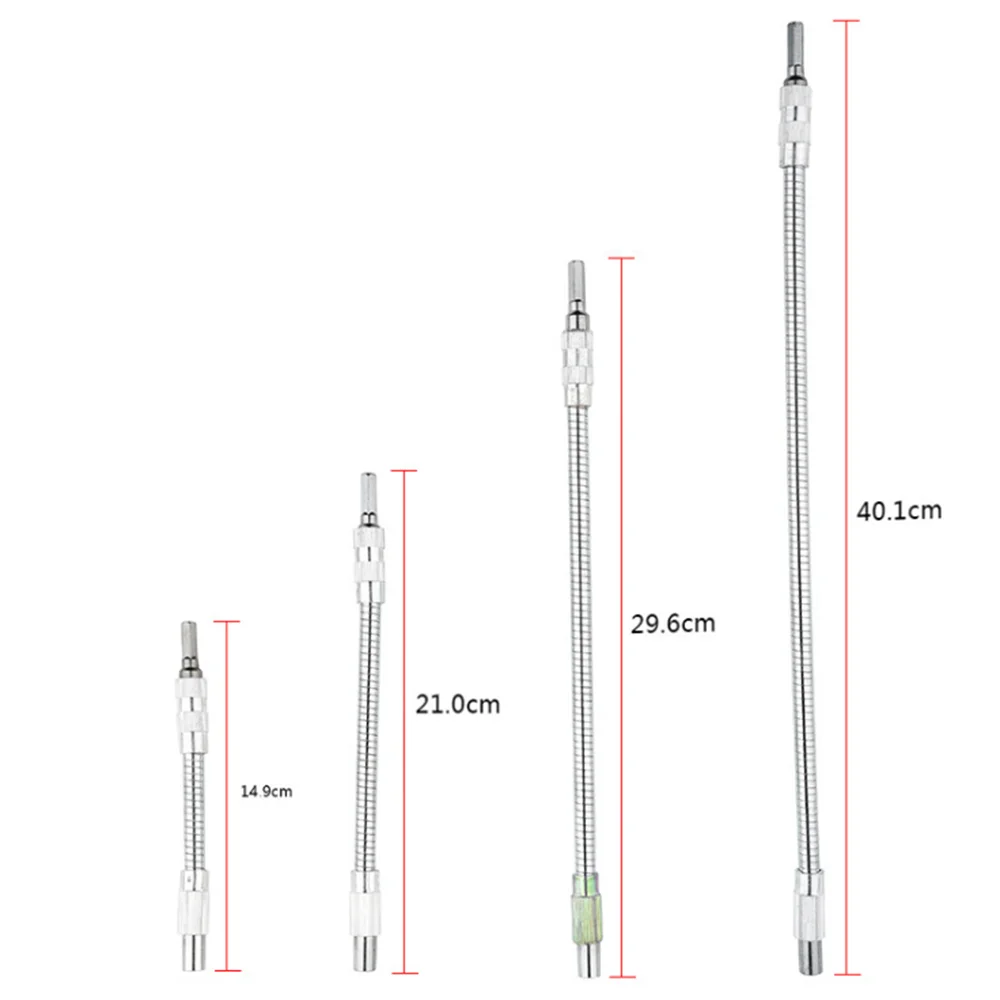 150mm/200mm/300mm Metal Universal Charging Electric Drill Flexible Shaft 300 Degree Bending Shaft Power Tool Accessories