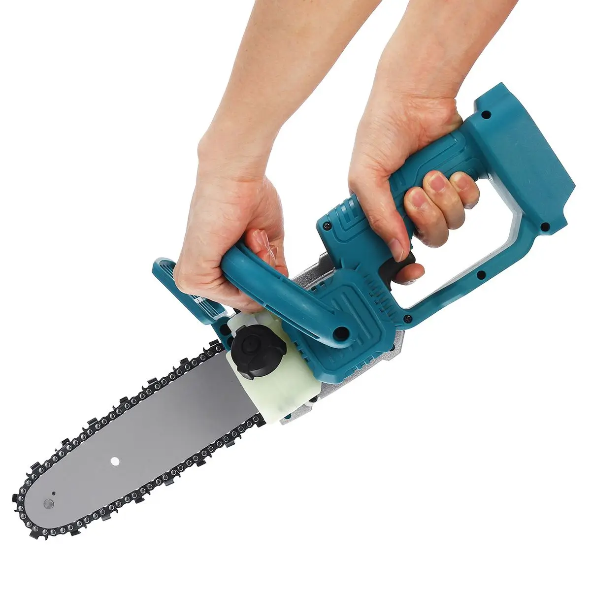 Makita – scie à chaîne sans fil avec support de scie électrique, 8 pouces, Machine de coupe pour le travail du bois, outils de taille de jardin, batterie 18V