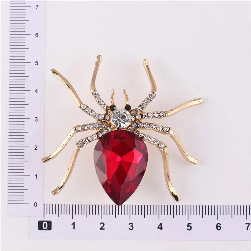 Brooches For Women Classic Spider Insect Pins For Man Neckline Front Of Clothes Halloween Gift Jewelry Charms