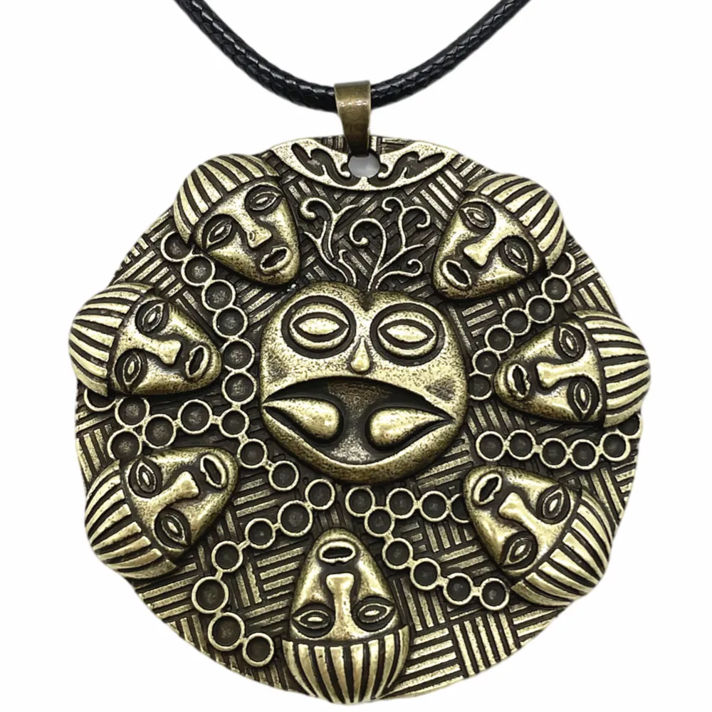 Buddha Ogma Medallion Om Yoga Buddhism Large Pendant Vintage Necklace Bijoux Homme Amulet Talisman Accessoires Dropship Supplier