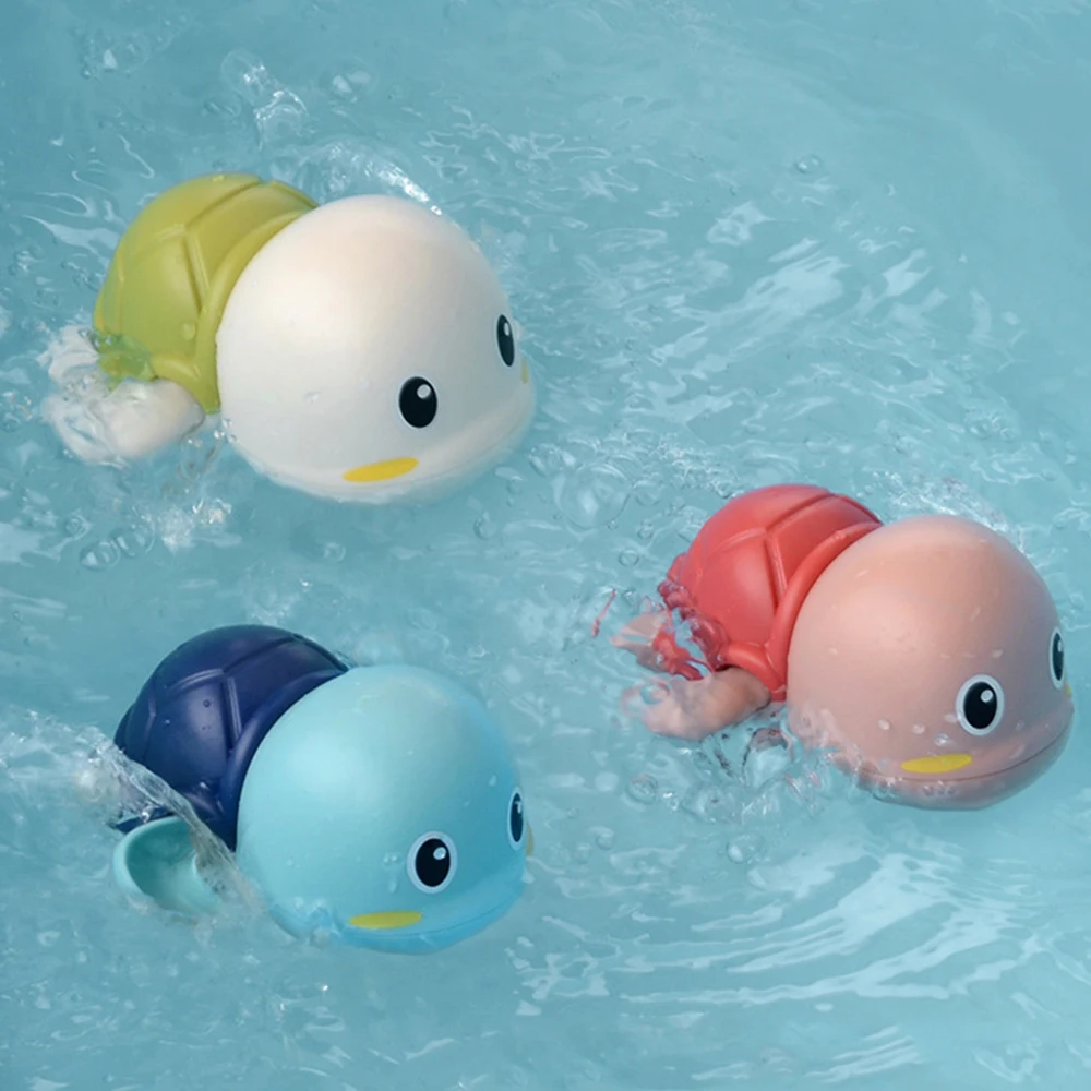 Baby Bath Swimming Bath Pool Toy Turtle Toddler Parent-child Interaction Wind-up Bath Toy Swimming Pool Accessories BPA Free