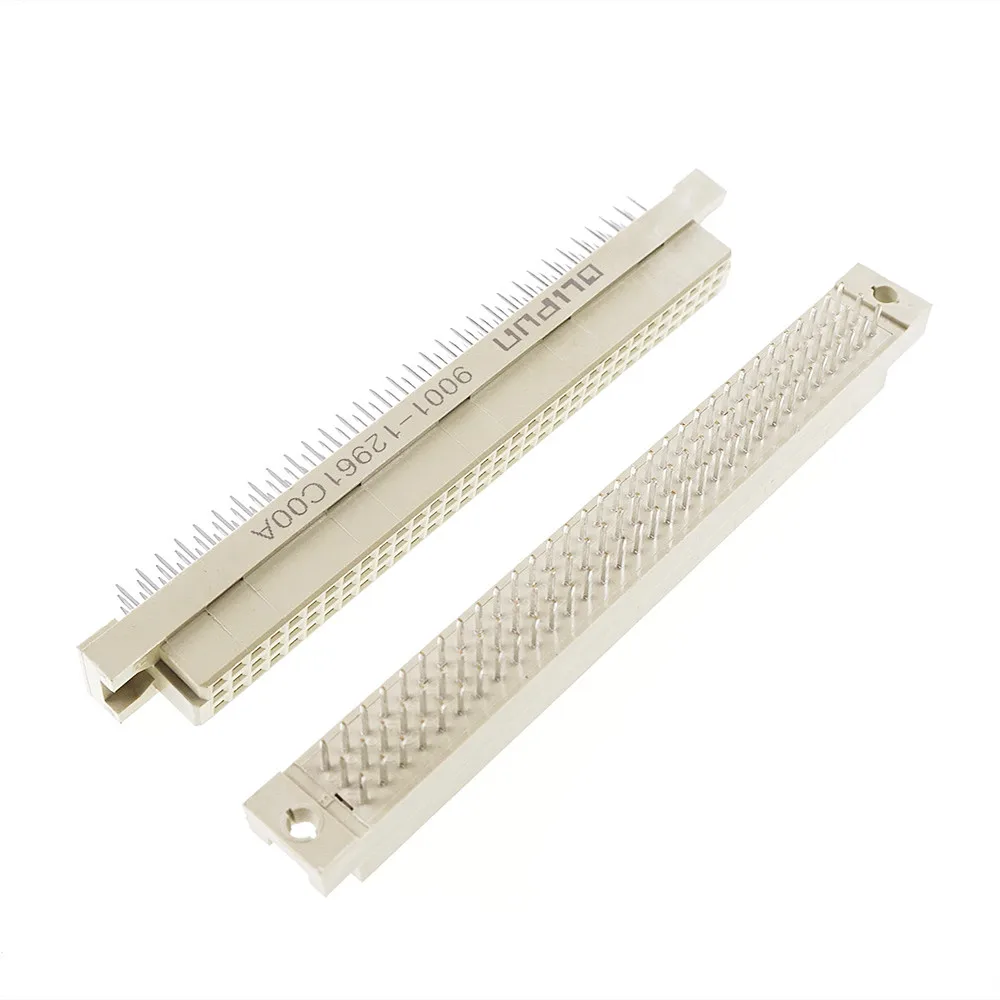 5 100 Pcs DIN 41612 Connector 3 Rows 96 Position Header Male Female Vertical Right Angle Through Hole PCB 3x32 Pin Pitch 2.54mm
