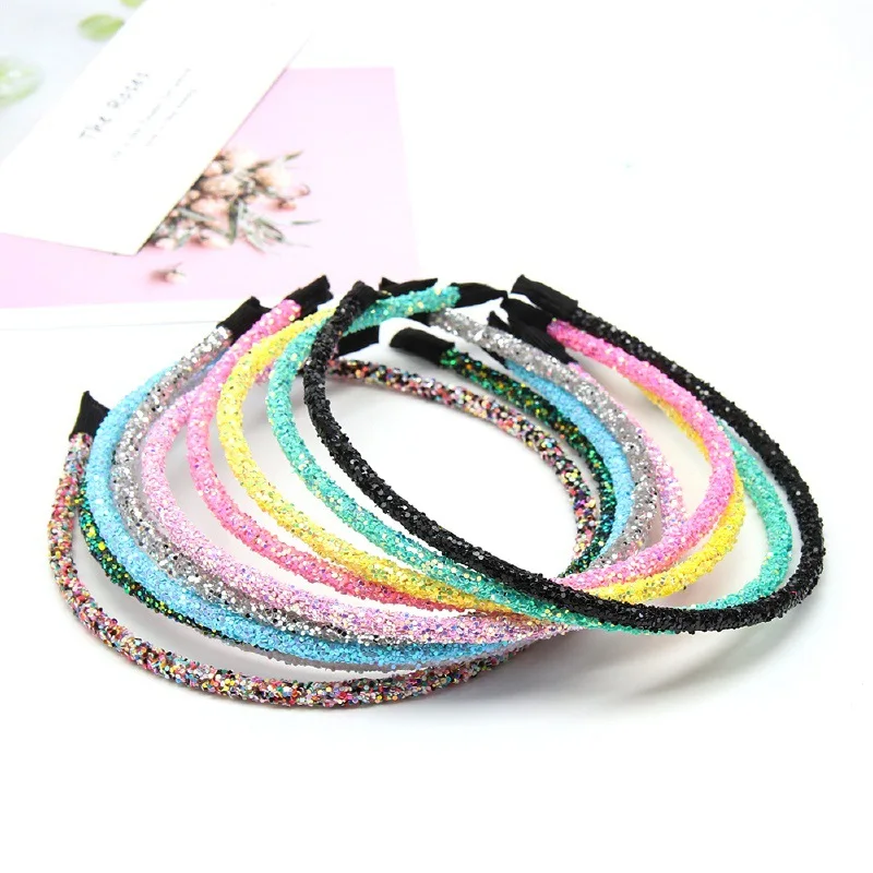 Colorful children's cute hairband purple fashion simple onion pink scrunchie hair accessories decoration girls headband