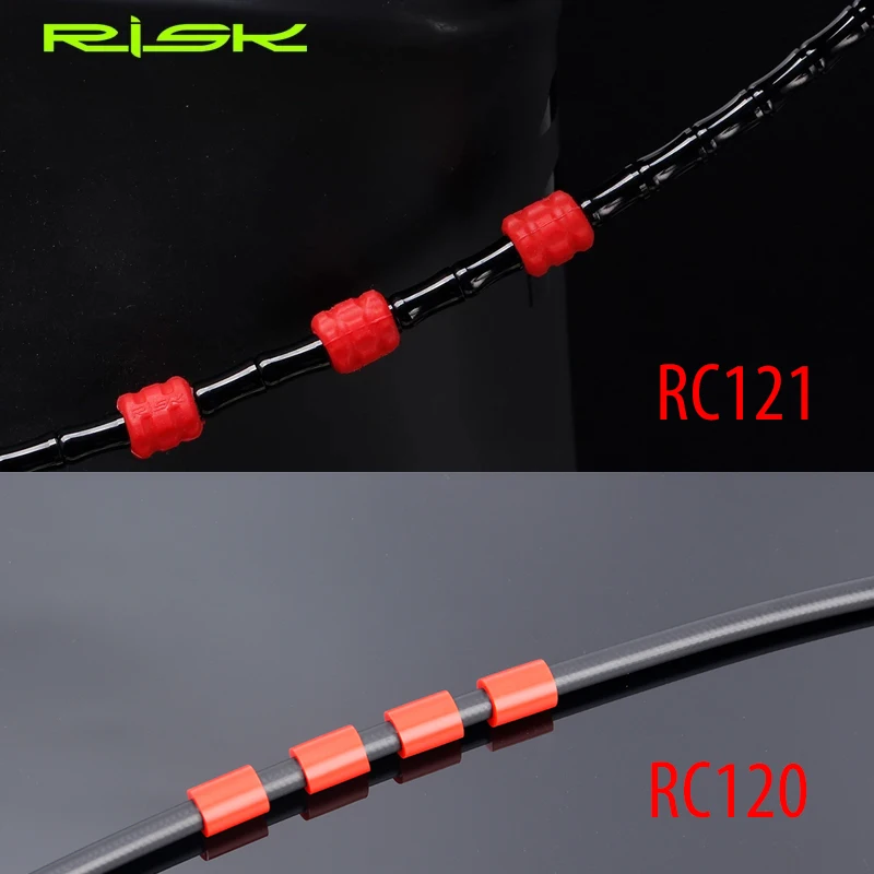 10pcs / Set RISK Bicycle Cable Protector Rubber Sleeve Protective Silicone For Bicycle Shift Derailleur Brake Cable Frame Wrap