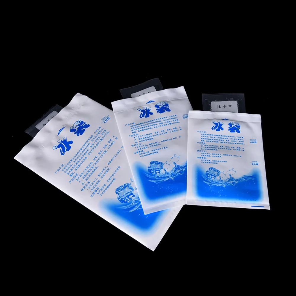 5 unids/lote bolsa de hielo para comida aislado frío hielo seco Gel de hielo reutilizable bolsa de Gel enfriador para alimentos frescos
