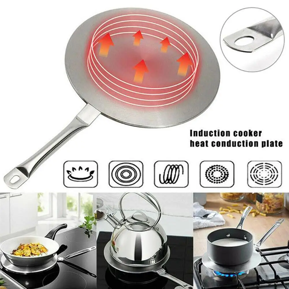 Durable Induction Hob Converter Heat Diffuser Disc Adapter Plate Saucepan Pot Tool 20/22/24cm Cooking Hob Converter Tool