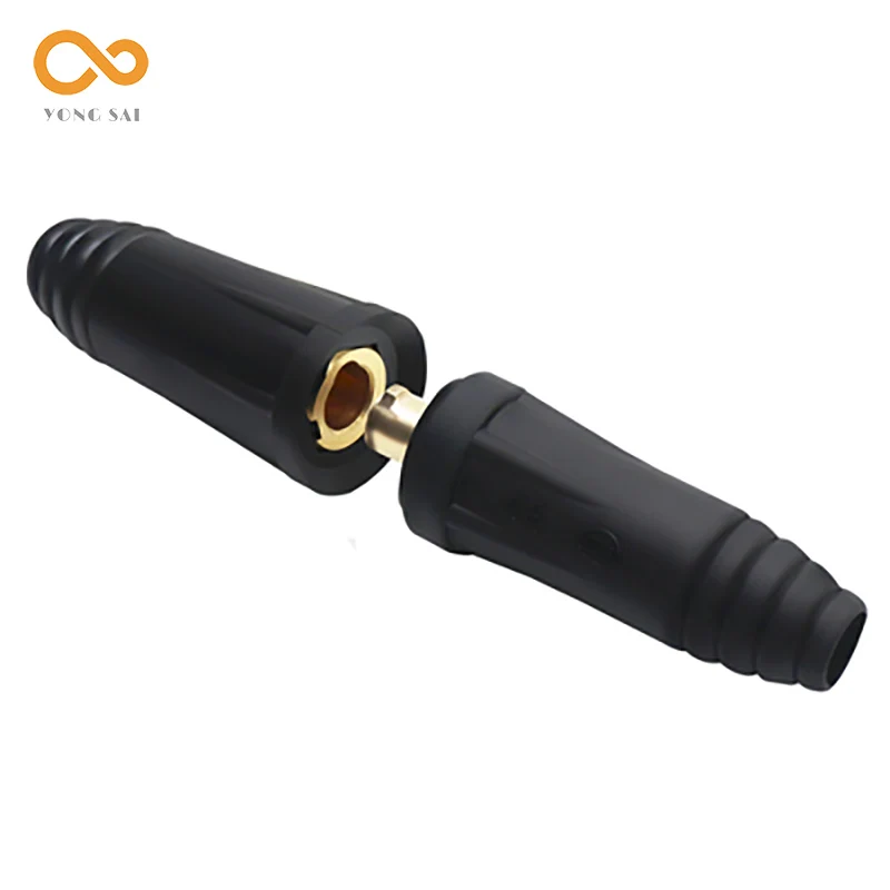 Imagem -02 - Dkj 5070 Conector de Soldagem Europa Máquina de Solda Conectores de Cabo Macho de Encaixe Rápido Adaptador de Tomada Dkj 1025