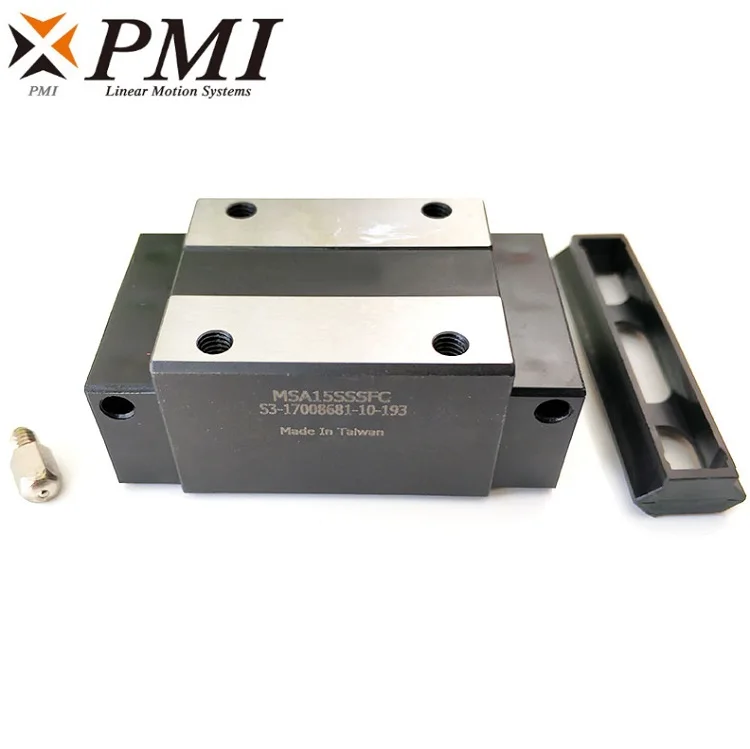 2 Stück Taiwan PMI MSA15S MSA20S MSA25S MSA30S -N Linearführungsschlittenblock MSA15SSSFCN für CO2-Lasermaschine CNC-Fräse – Detail 1