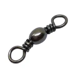 50-1000 PCS Fishing Barrel Swivel Stainless Freshwater Fishing Swivels Saltwater Bass Trout Carp Fly Ice Fishing Hook Connector
