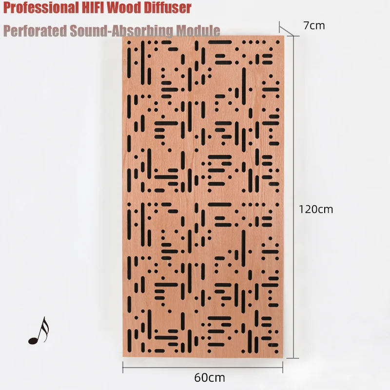 Singapore Perforated Low-Frequency Wood Panels For Wall Module Wood Diffuser Sound-Absorbing For Recording Studio/Home Theater