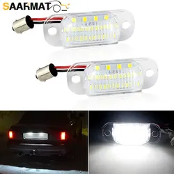 2pcs LED Car License Plate Lights Led Number Light Lamps for Audi 100/Avant A6 Cabrio S6 Quattro 80/90 quattro