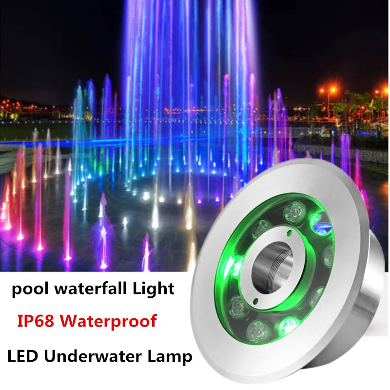 Fountain Light Underwater Lighting Round Die-cast Aluminum Colorful Landscape Lights for Garden Villa Courtyard Square Community