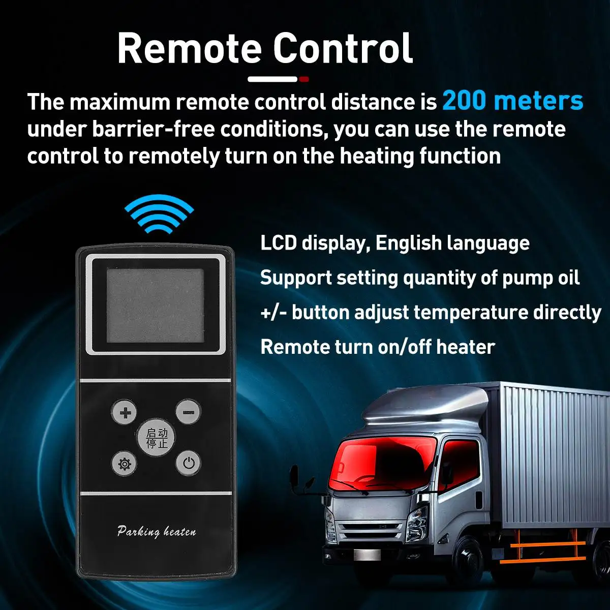 Car Heater 12V 5KW Air Diesel universal water heater 2 mode Diesel/Gasoline + Remote Control LCD Monitor for Motor Trucks