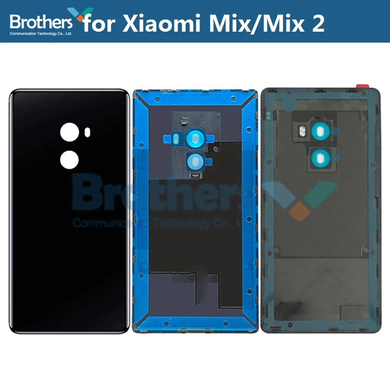 Battery Housing for Xiaomi Mi Mix Mix2 Mix 2 Battery Door Back Cover Rear Housing for Mix Evo No Camera Lens Glass Repair Parts