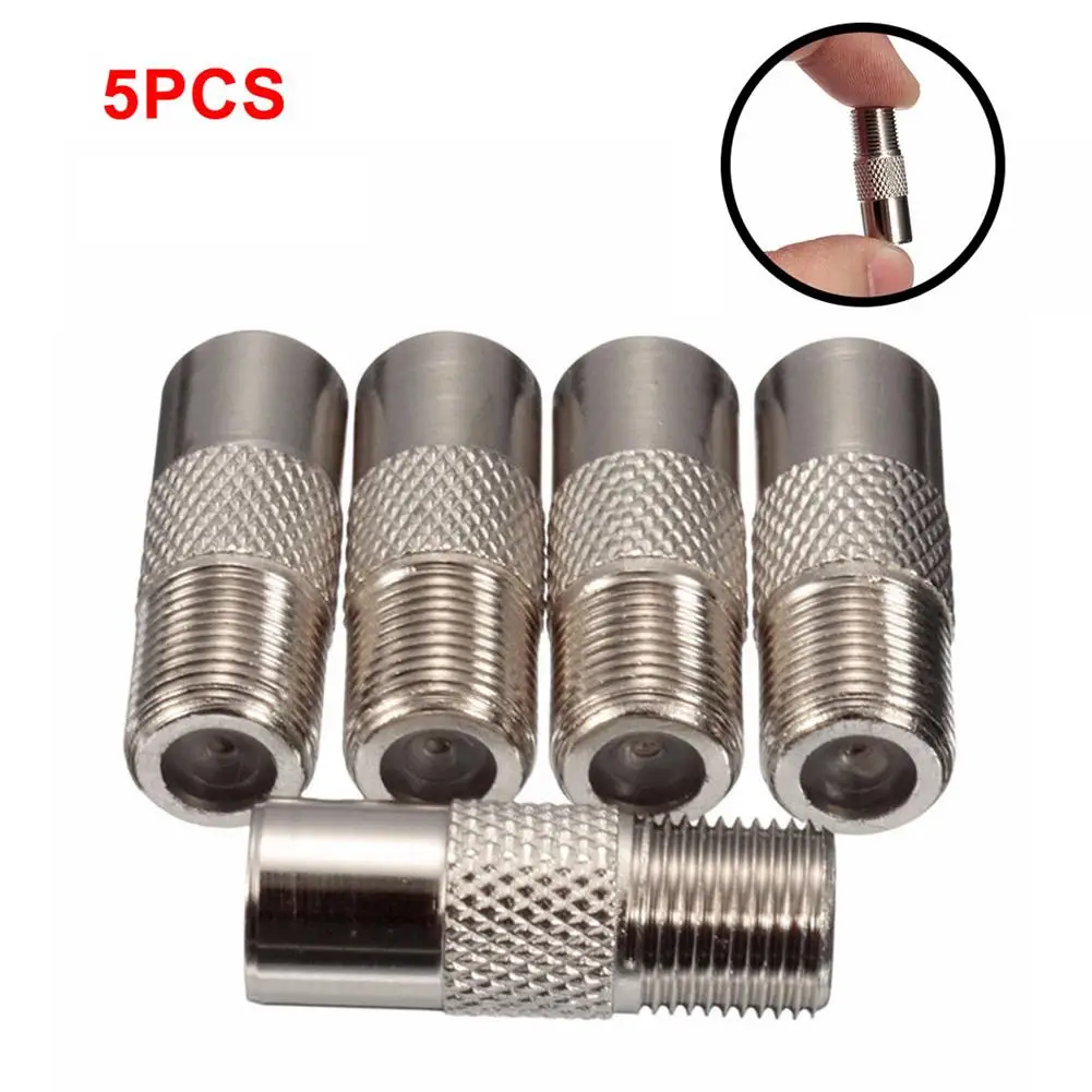5 Stks/partij Hoge Kwaliteit Stb Quick Plug Rf Coax F Female Naar Rf Mannelijke Connector Tv Antenne Coaxiale Connector Adapter