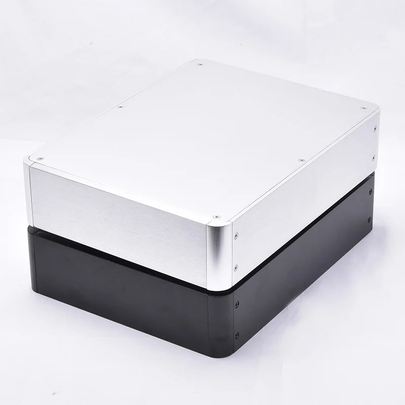 Bz2106 new round corner amplifier case preamplifier case headphonecase  DAC case silver black