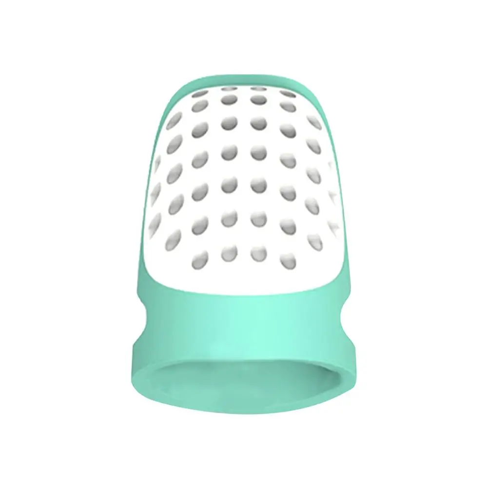 Half-open Finger Cot Thimble Bi-material Stitching Style Safe Comfortable Protector Suitable For People With Long Nails For Hand