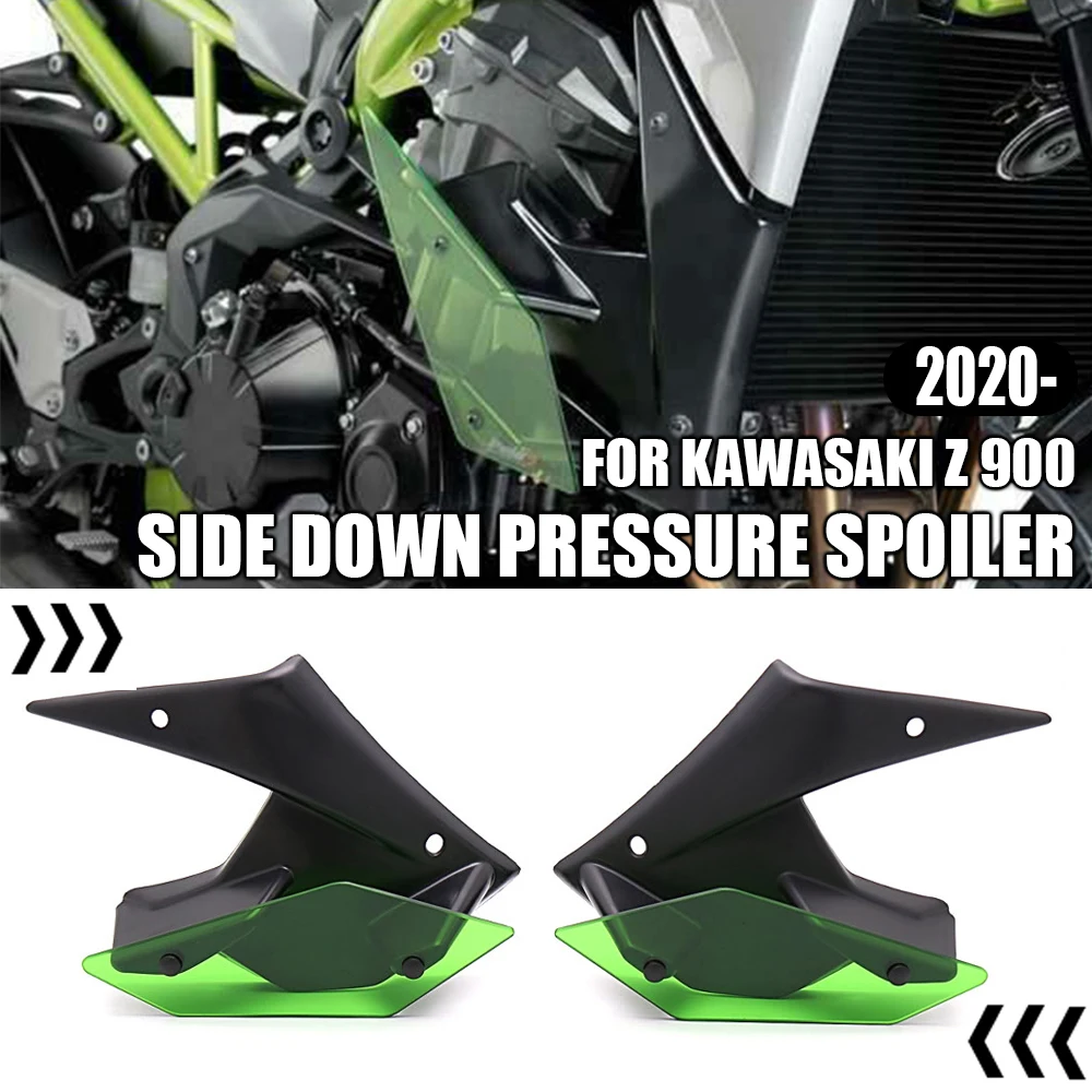 

Z900 New Motorcycle Accessories Side Down Pressure Bare Spoiler Fairing Air Deflector Fixed Wing For Kawasaki Z 900 2020-2021