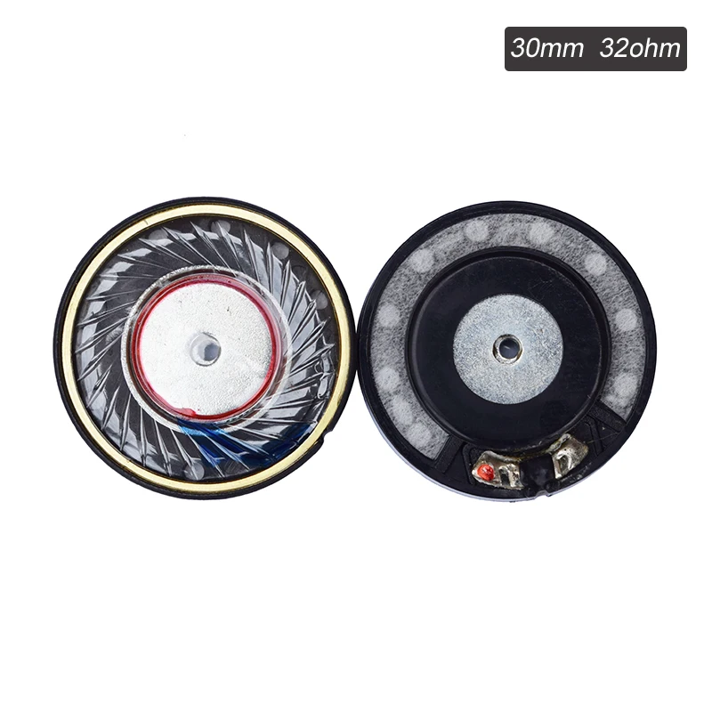 2PCS 30mm Headphone Speaker Headset Horn 50mW 32 Ohm HIFI DIY Head Phones Accessories Upgrade Earhpone Replacement Speaker Unit