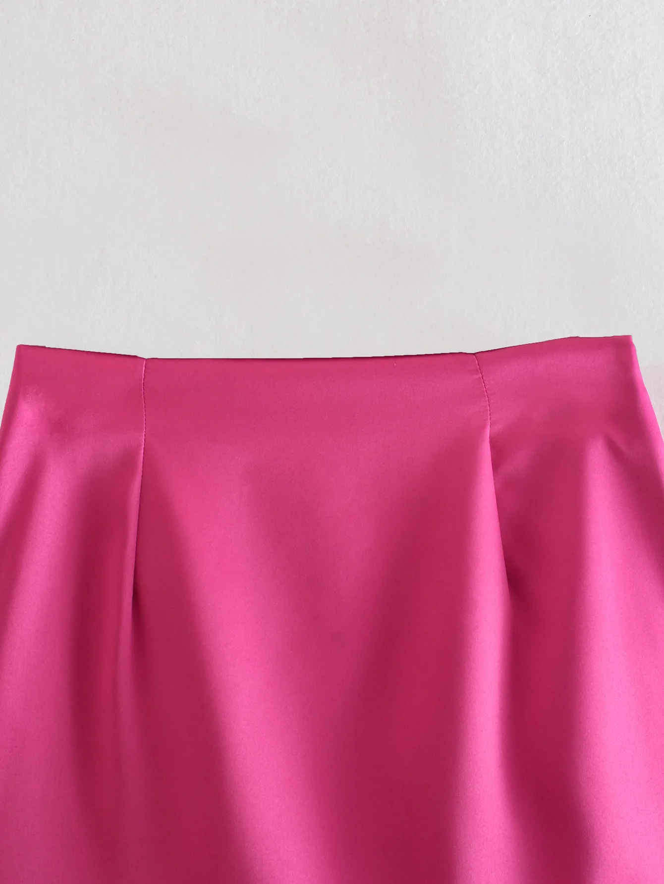 Women High Street Solid Color Side Zipper Sexy Mini Skirt Faldas Mujer Ladies Light Soft Casual Slim Chic Vestidos
