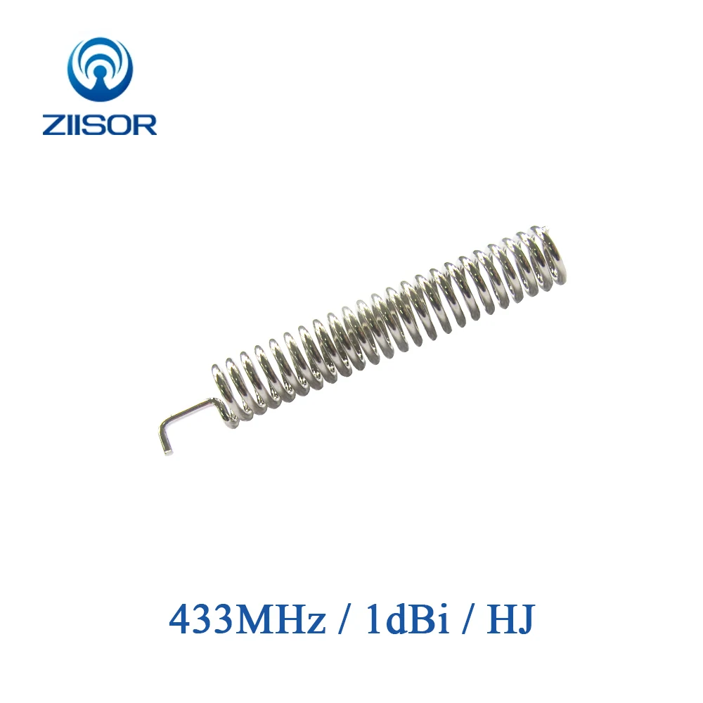 10pcs 433MHz Helical Antenna Internal 433M DTU Modual Antenna 433 M Nickel Plated Spring Antena TX433-TH-35