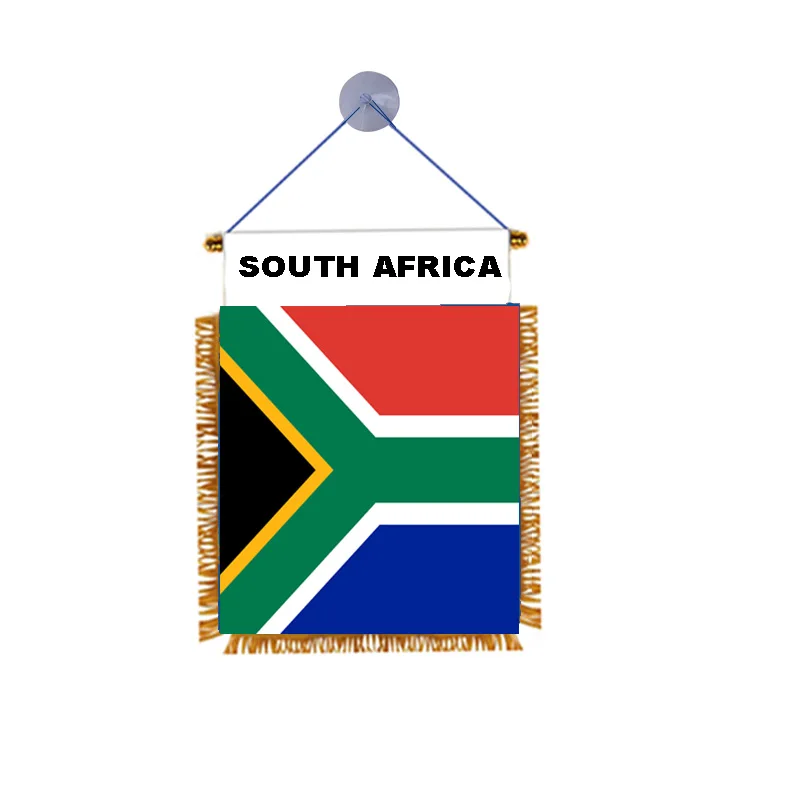 Morning Custom Logo South Africa National Flag Football Club Decoration Flag Team Pennant