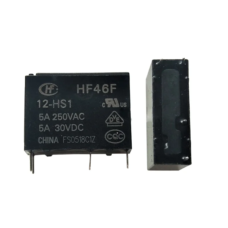 

HOT NEW HF46F-12-HS1 HF46F 12 HS1 HF46F12HS1 12V relay 12VDC DC12V 12V 5A 4PIN