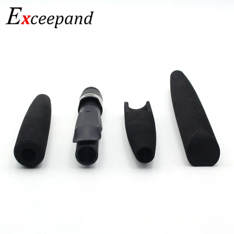 Black EVA Spinning Fishing Rod Handle Grip With Reel Seat For Rod Building