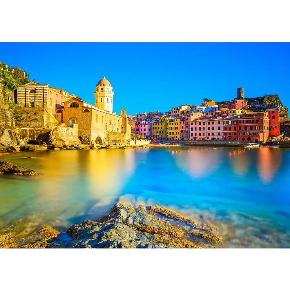 خلفية للتصوير الفوتوغرافي في Vintage Castle View ، المناظر البحرية ، السماء ، للأطفال الصغار ، استوديو الصور