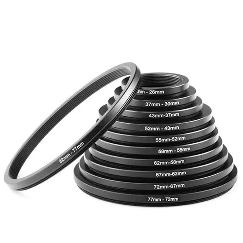 25-30 25-37 27-30 27-37 28-30 28-37 28-40.5 28-49 28-52 Step Up Filter Ring Female Lens adapter