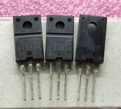 Qixinruite  10PCS/LOT 100% original e importado, transistor de potencia de Audio 2SA1859A   2SC4883A    A1859A   C4883A   TO-220