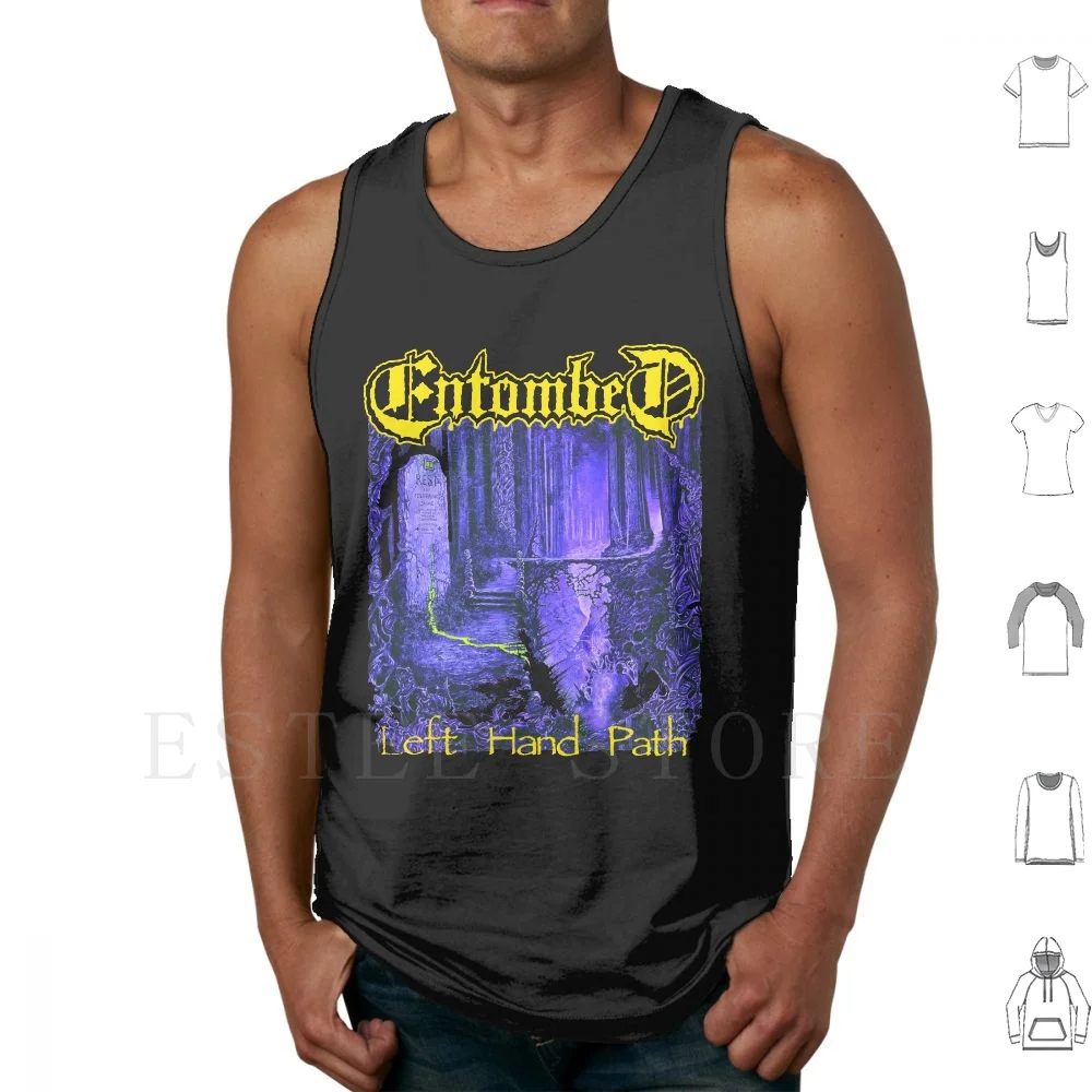 Entombed-Left Hand Path Tank Tops Vest Cotton Death Metal Sweden Hell