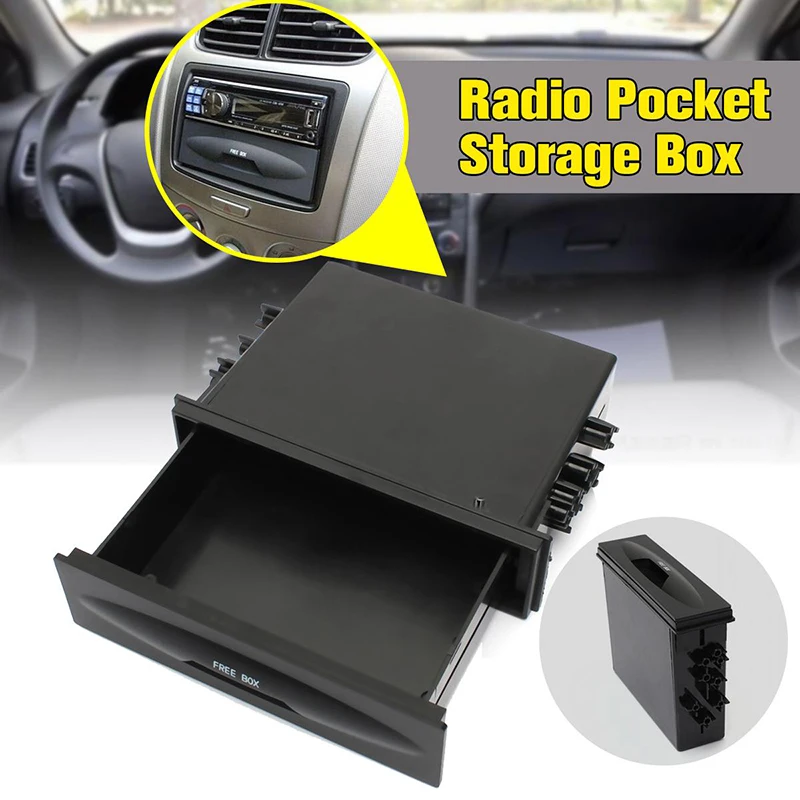 New Universal Car Auto Single Din Dash Radio Installation For Pocket Kit Storage Car Box Cx-38