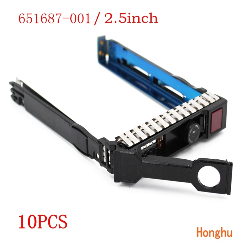 

10Pack 2.5" 651687-001 SAS HDD SATA Hard Disk Drive Tray Caddy Sled ProLiant Adapter for DL360 ML310e DL380P Gen8 G8 G9 Server