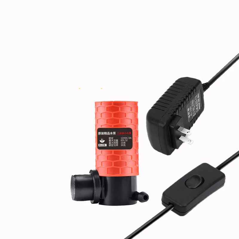 Mini Water Pump 12V with 5M Lift Max 430L/H Self-priming Submersible Pump Professional for Sink Machine Cutting Machine