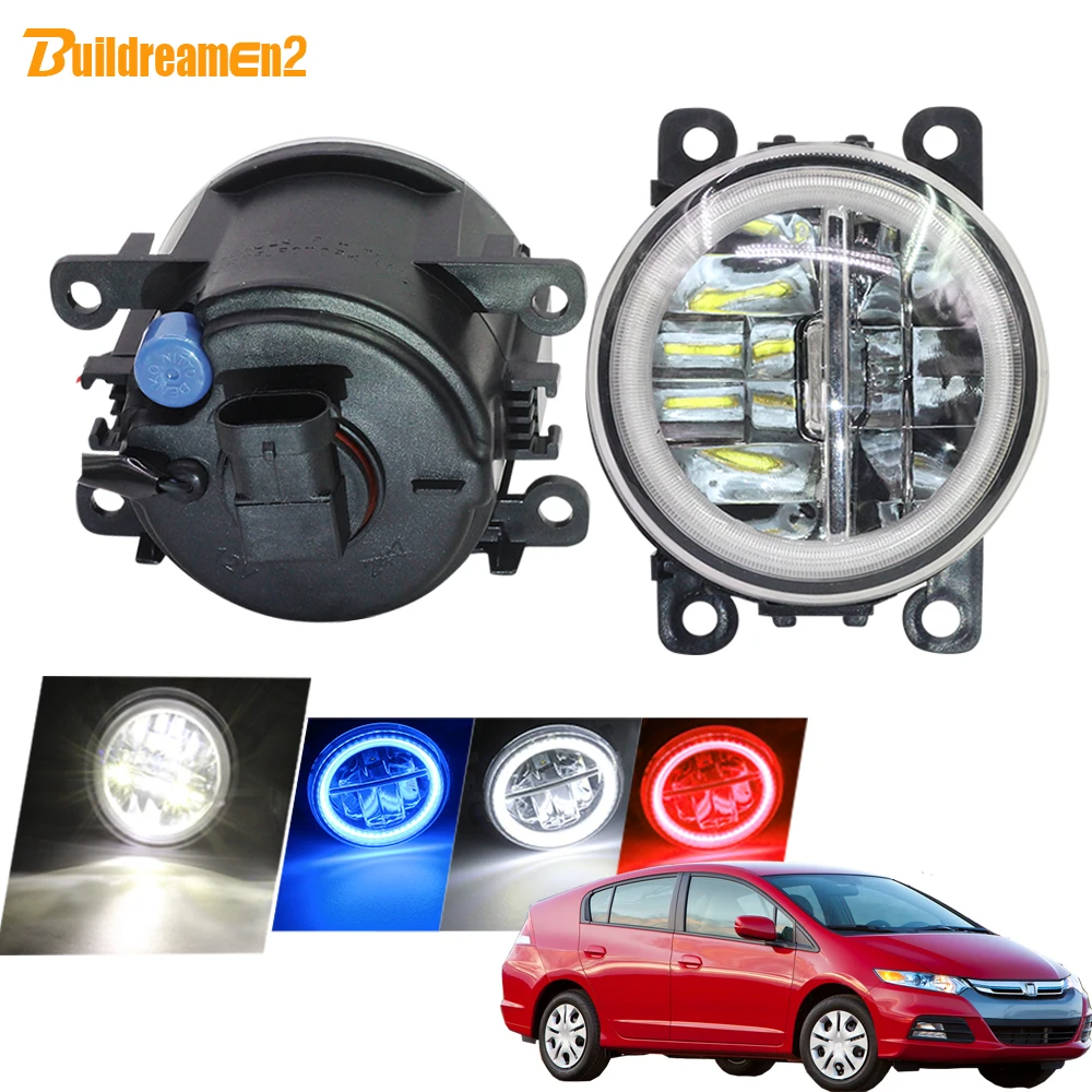 

Buildreamen2 Car H11 4000LM LED Fog Light Kit Angel Eye DRL Daytime Running Light 12V For Honda Insight 2010 2011 2012 2013 2014