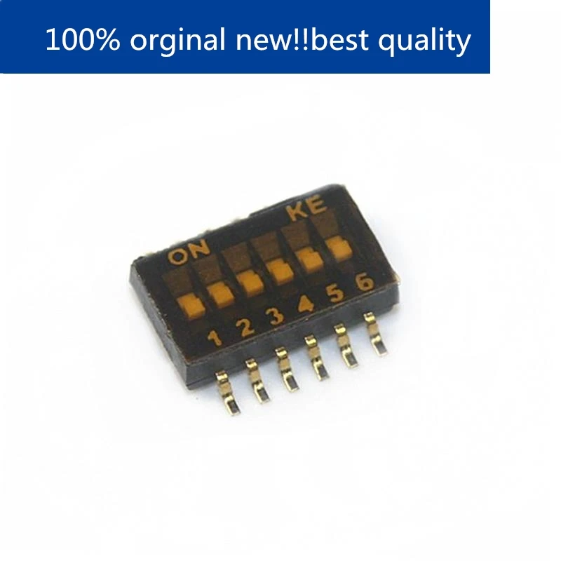 

10pcs 100% new and orginal real stock 1.27MM 6P DIP switch SMD 2 digits KE brand new