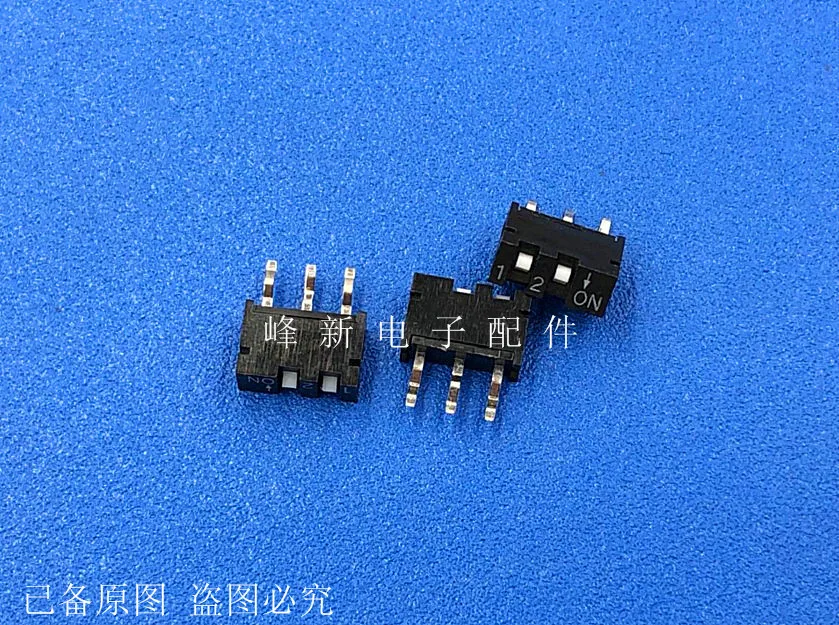 Taiwan SIP-02T-V kleine miniatur flache dünne 2-digit DIP schalter, digitale codierung programm 3-pin schalter
