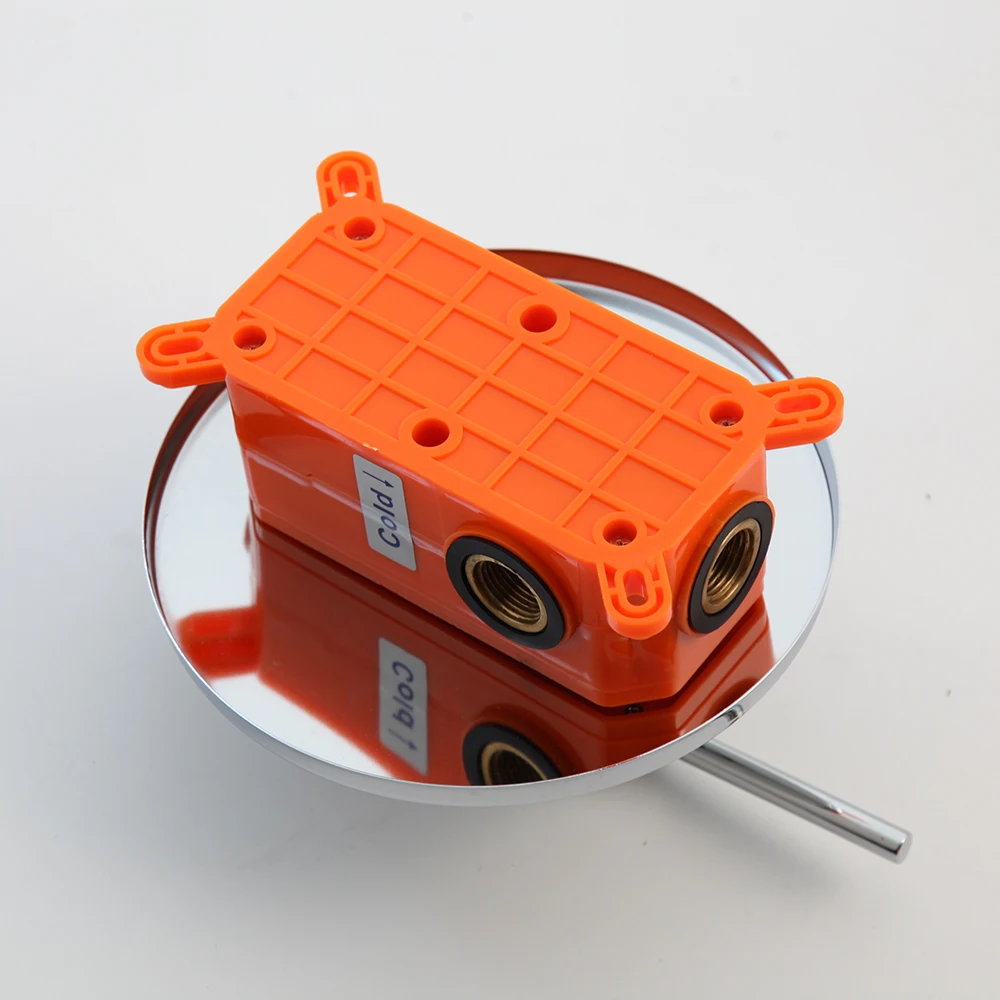 Imagem -02 - Kemaidi-conjunto de Chuveiro de Parede com Ducha Redonda e Torneira Embutida Cromada para Banheiro Montagem na Parede