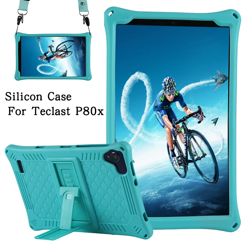 Soft Silicon Case for Teclast P80X P80 8 Inch Tablet Stand Case Cover for Teclast New P80H