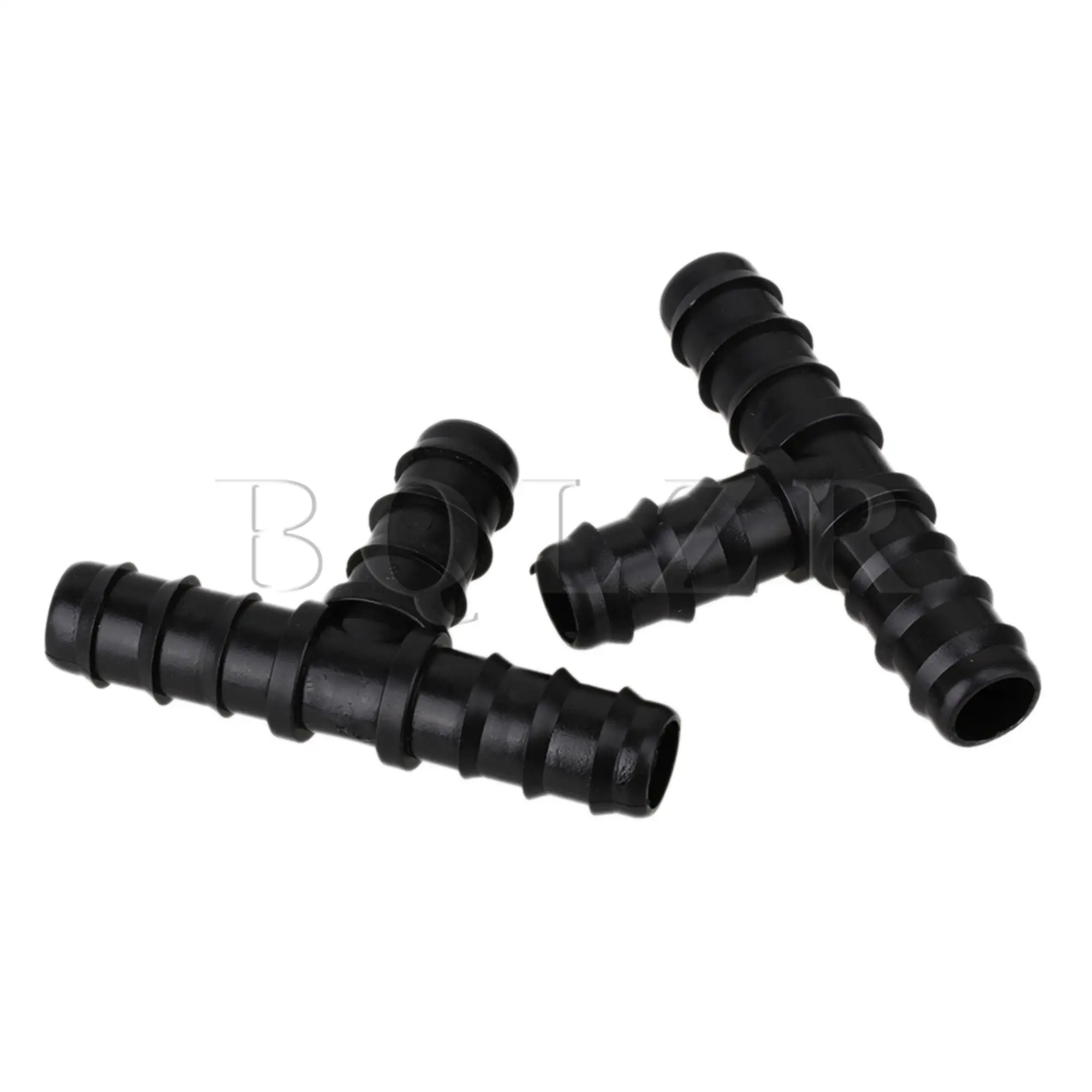 BQLZR 40Pcs Hose Barb Fittings Barbed Tee Pipe Connectors 3 Way Joint Adapter